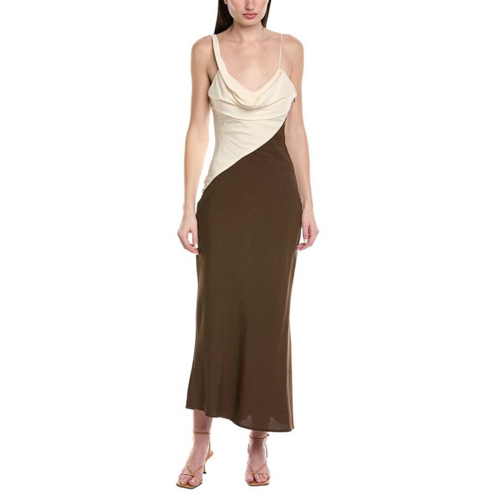 Hl Affair Womens Sleeveless Maxi Dress, White